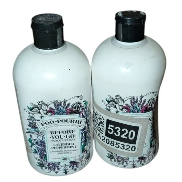 NEW Set 2 Poo-Pourri Before You Go Toilet Spray Refill Lavender Peppermint 16oz - Picture 7 of 10